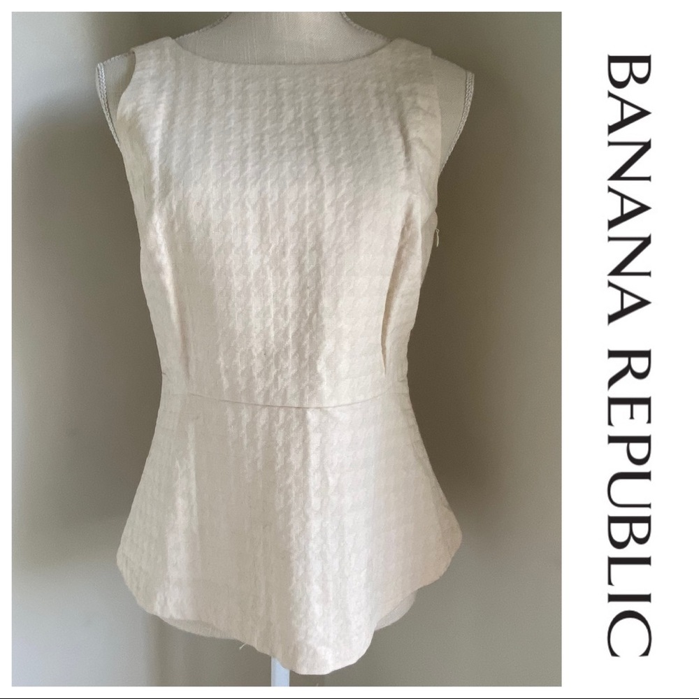 Banana.Republic Sleeveless Peplum Top, size 4